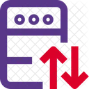 Transferencia de datos del servidor  Icono