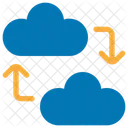 Transferencia de datos en la nube  Icono