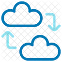 Transferencia de datos en la nube  Icono