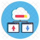 Transferencia de datos en la nube  Icono