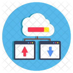 Transferencia de datos en la nube  Icono