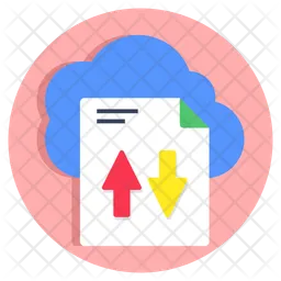 Transferencia de datos en la nube  Icono