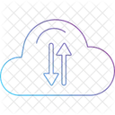 Transferencia de datos en la nube  Icono