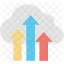 Computacion En La Nube Transferencia A La Nube Carga A La Nube Icono