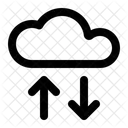 Transferencia de datos en la nube  Icono