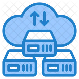 Transferencia de datos en la nube  Icono