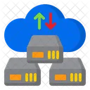 Transferencia de datos en la nube  Icono