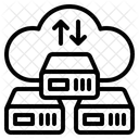 Transferencia de datos en la nube  Icono