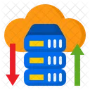 Transferencia de datos en la nube  Icono