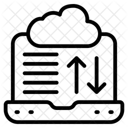 Transferencia de datos en la nube  Icono