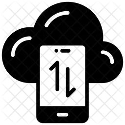 Transferencia de datos en la nube  Icono