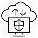 Transferencia de datos en la nube  Icono