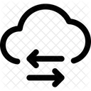 Transferencia de datos en la nube  Icono