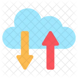 Transferencia de datos en la nube  Icono