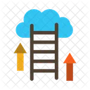 Transferencia de datos en la nube  Icono