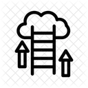Transferencia de datos en la nube  Icono