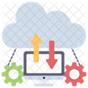 Transmision De Datos En La Nube Configuracion De La Nube Gestion De La Nube Icono