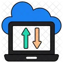 Transferencia de datos en la nube  Icono