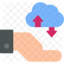 Transferencia de datos en la nube  Icono