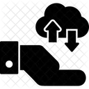 Transferencia de datos en la nube  Icono