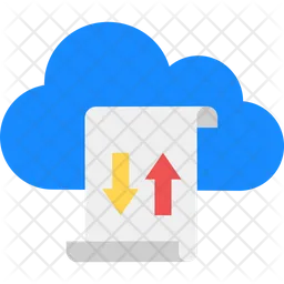 Transferencia de datos en la nube  Icono