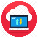 Transferencia de datos en la nube  Icono