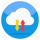 Transferencia de datos en la nube  Icono