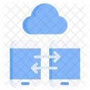 Transferencia de datos en la nube  Icono