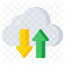 Transferencia de datos en la nube  Icono