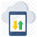 Transferencia de datos en la nube  Icono