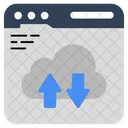 Transferencia De Datos En La Nube Intercambio De Datos Transmision De Datos Icono
