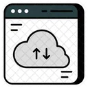 Transferencia de datos en la nube  Icono