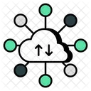 Transferencia de datos en la nube  Icono