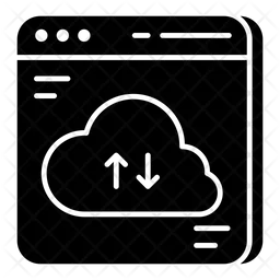 Transferencia de datos en la nube  Icono