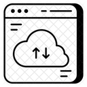 Transferencia de datos en la nube  Icono