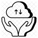 Transferencia de datos en la nube  Icono