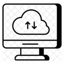 Transferencia de datos en la nube  Icono