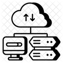 Transferencia De Datos En La Nube Intercambio De Datos Transmision De Datos Icono