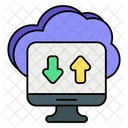Transferencia de datos en la nube  Icono