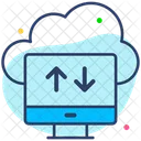 Transferencia de datos en la nube  Icono