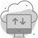 Transferencia de datos en la nube  Icono