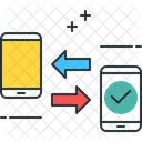 Mdata Transfer Transferencia De Datos Moviles Transferencia De Datos Icono