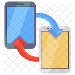 Transferencia de datos móviles  Icono