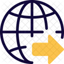 Transferencia De Datos Mundial Icono
