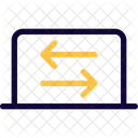 Transferencia De Datos Del Ordenador Portatil Icono