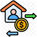 Transferencia De Dinero Casa Casa Icon