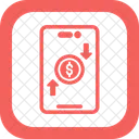 Transferencia De Dinero En Linea En Linea Dinero Icono