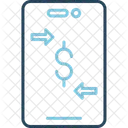 Transferencia De Dinero En Linea Dinero En Linea Tecnologia Movil Digital Transferencia De Pago De Banca Empresarial Icono