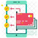 Transferencia De Dinheiro Conta Multipla Cartao De Credito Ícone