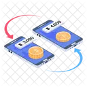 Transferencia En Linea Transferencia De Efectivo Movil Transferencia De Efectivo Icono